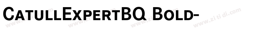 CatullExpertBQ Bold字体转换